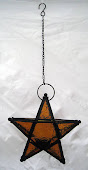 Hanging star tea light holder