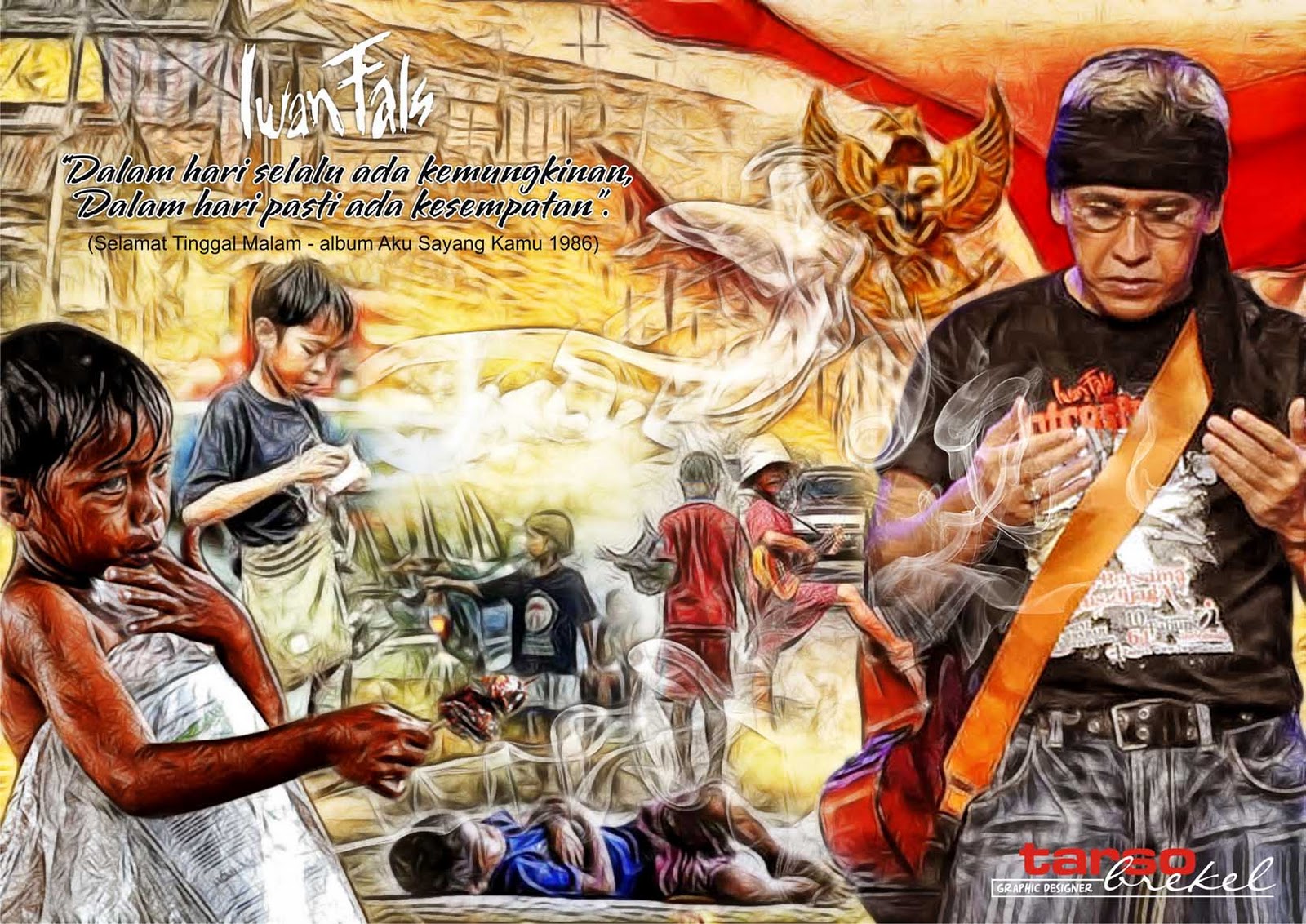 Wallpaper dan Digital Painting Iwan Fals
