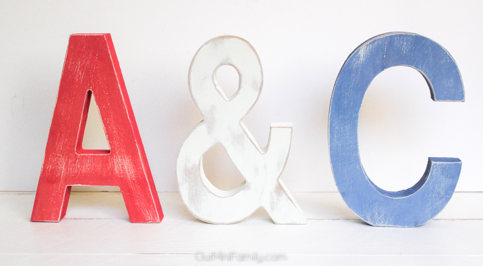Date Night Idea Painting Patriotic Letters Our Mini Family