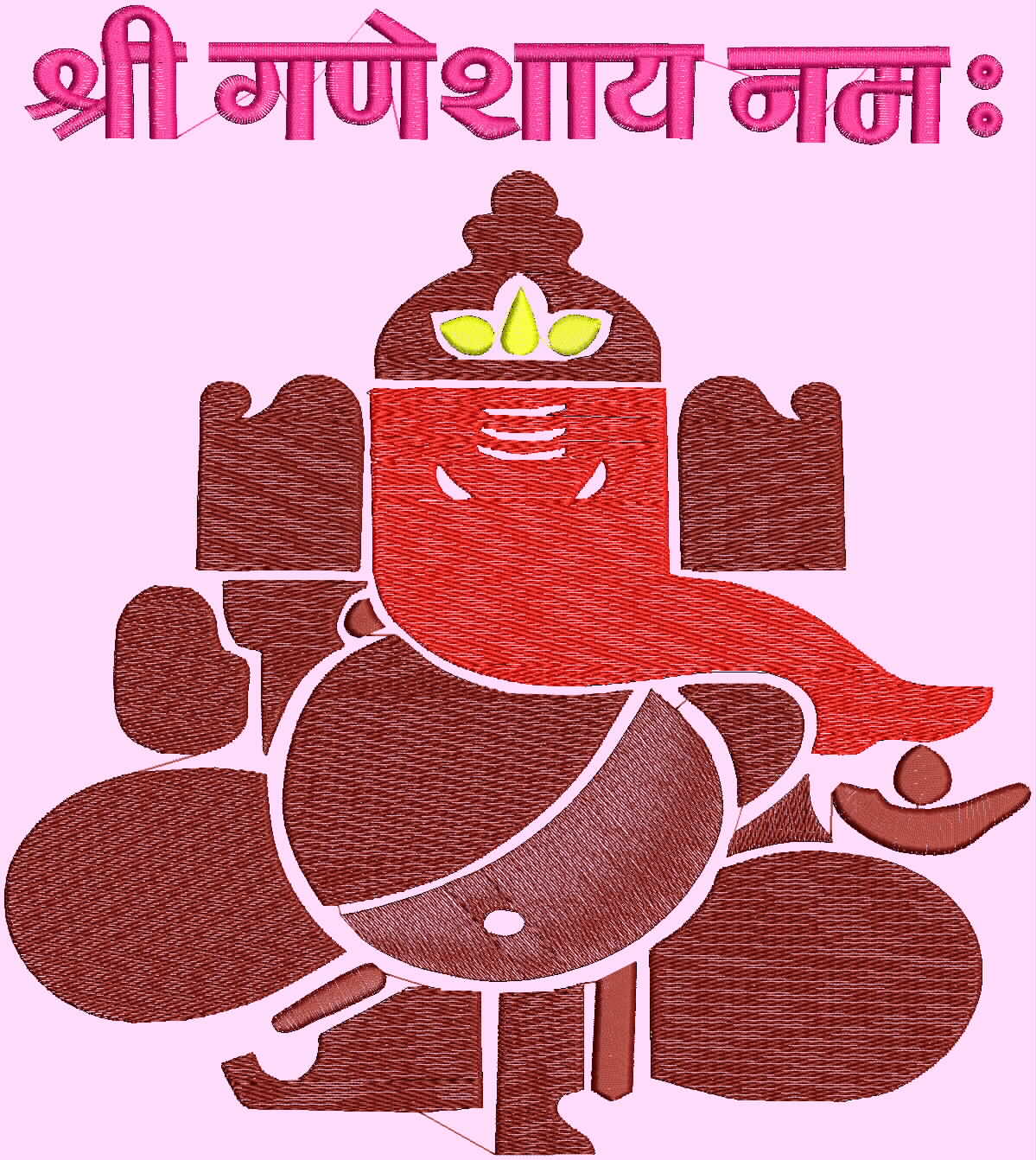 Embdesigntube Indian Hindu God Ganesh Embroidery Designs