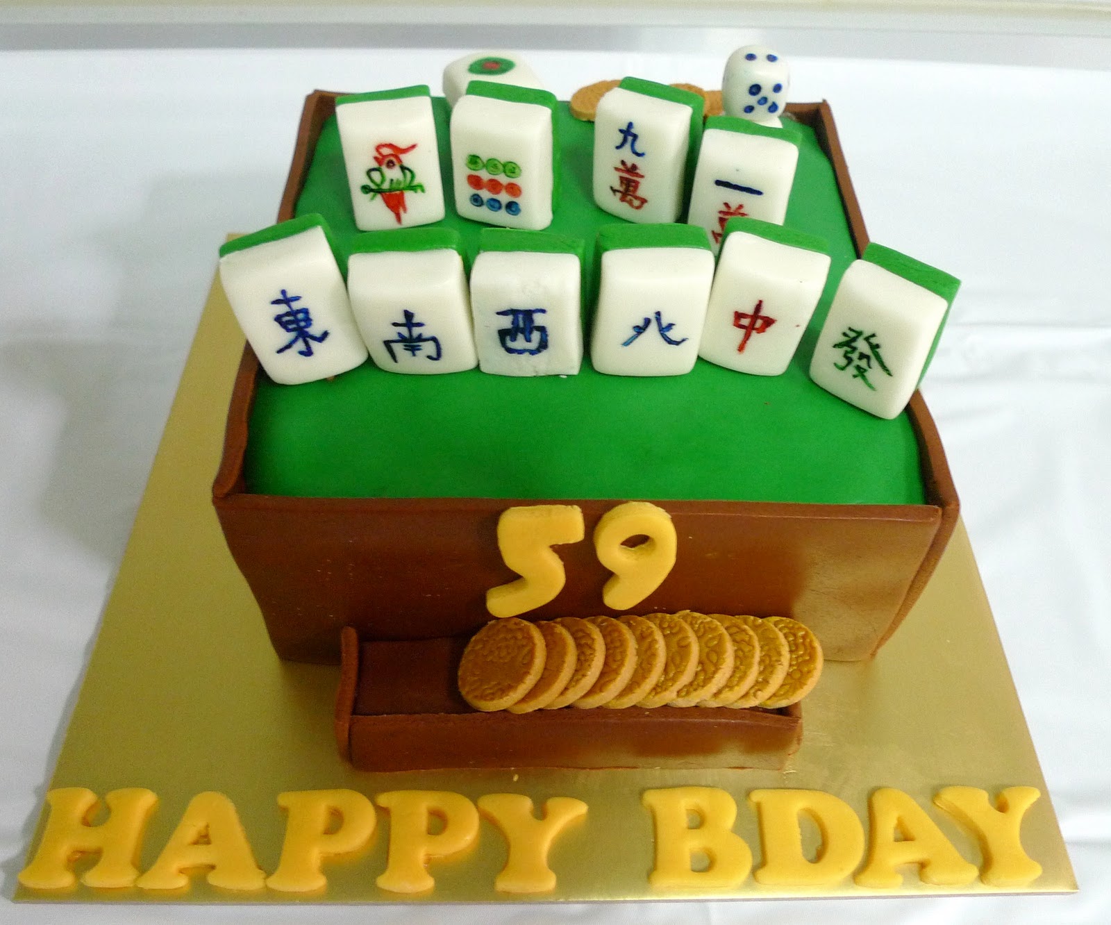 mahjong cake