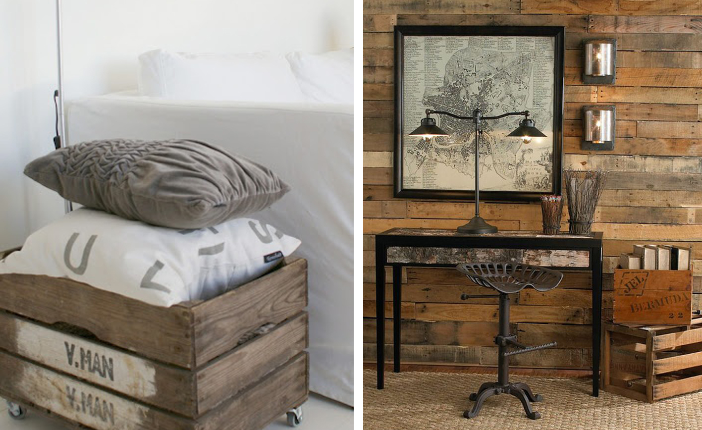 IDEA AND BLOG: DECORAR CON CAJAS DE MADERA