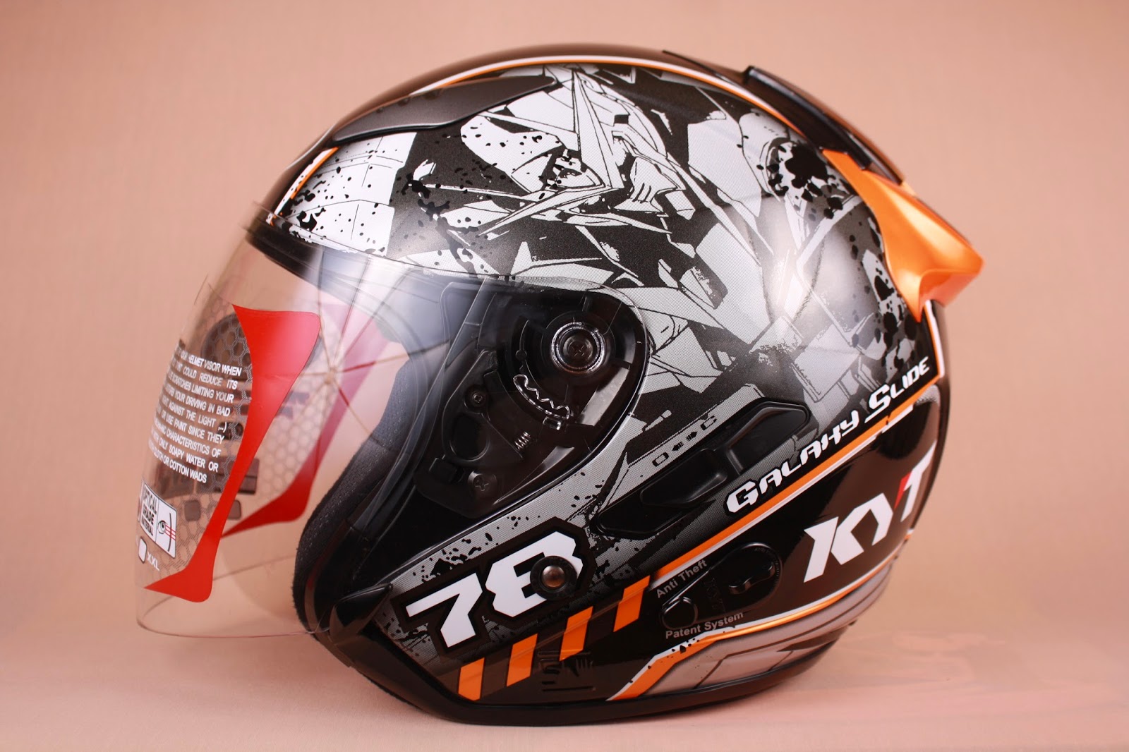 Helm Inside KYT Galaxy Slide 2 White/Blue