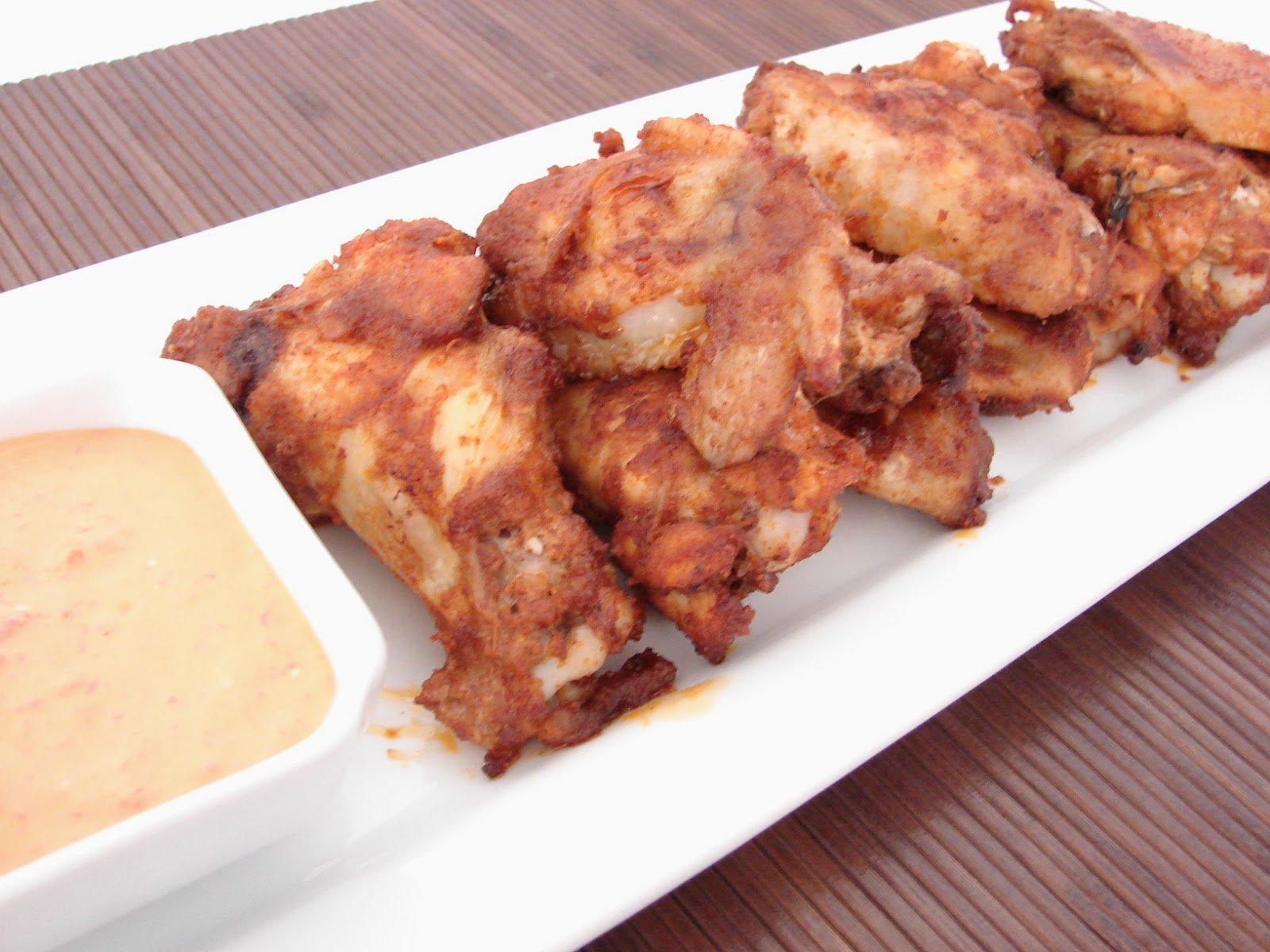The Royal Cook Brown Sugar Chicken Wings with Creamy Roasted Red