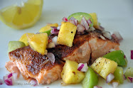 Salmon with Tropical Salsa