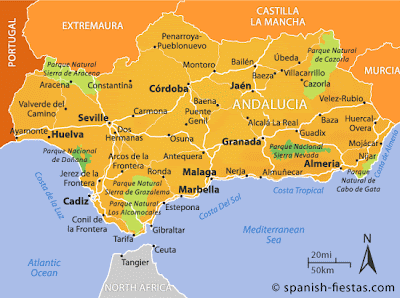 Andalucia Carte de la Ville