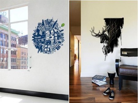 Decoración de interiores: Decoracion de paredes: Stickers lo maximo