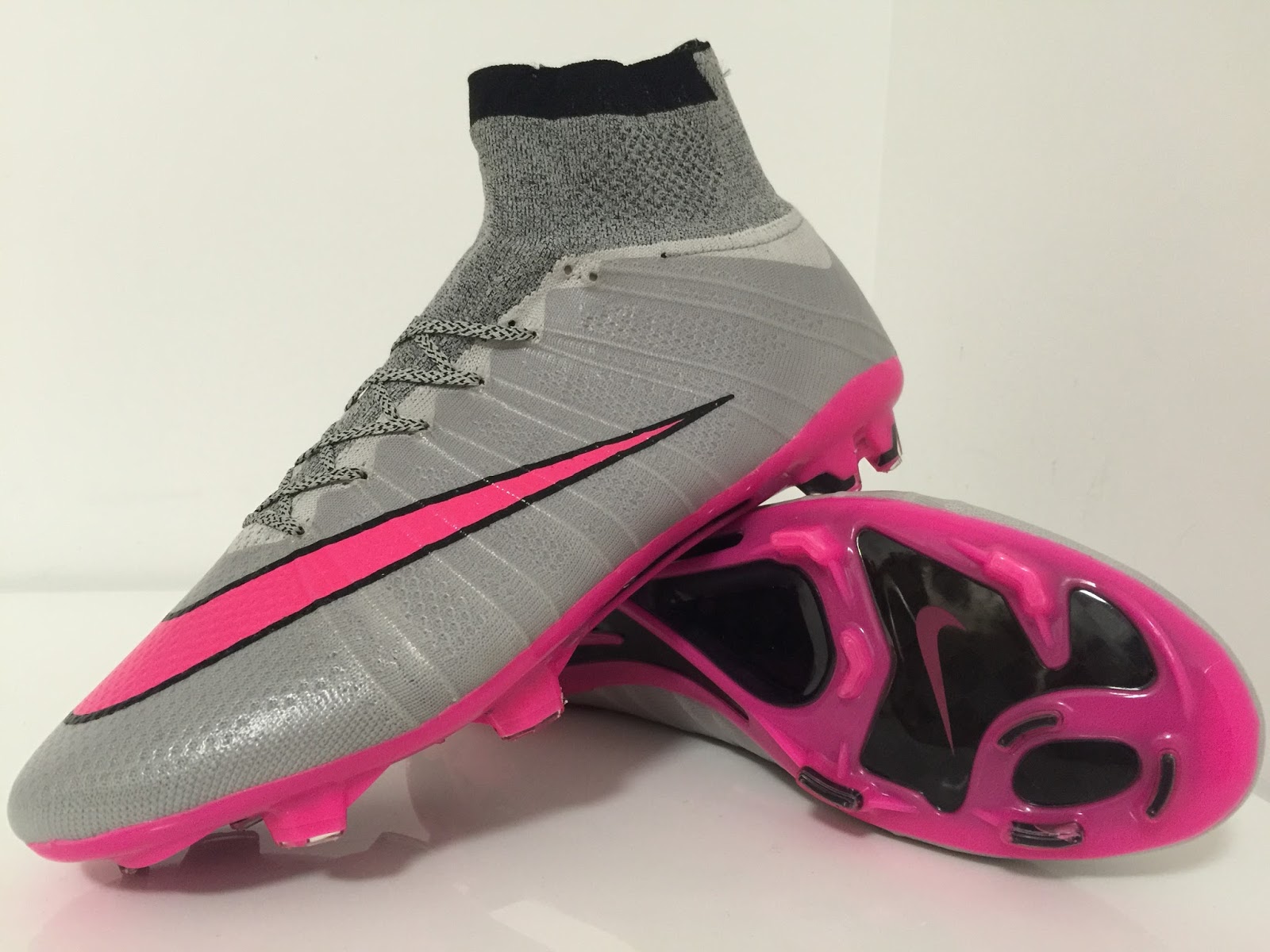 nike mercurial pink grey