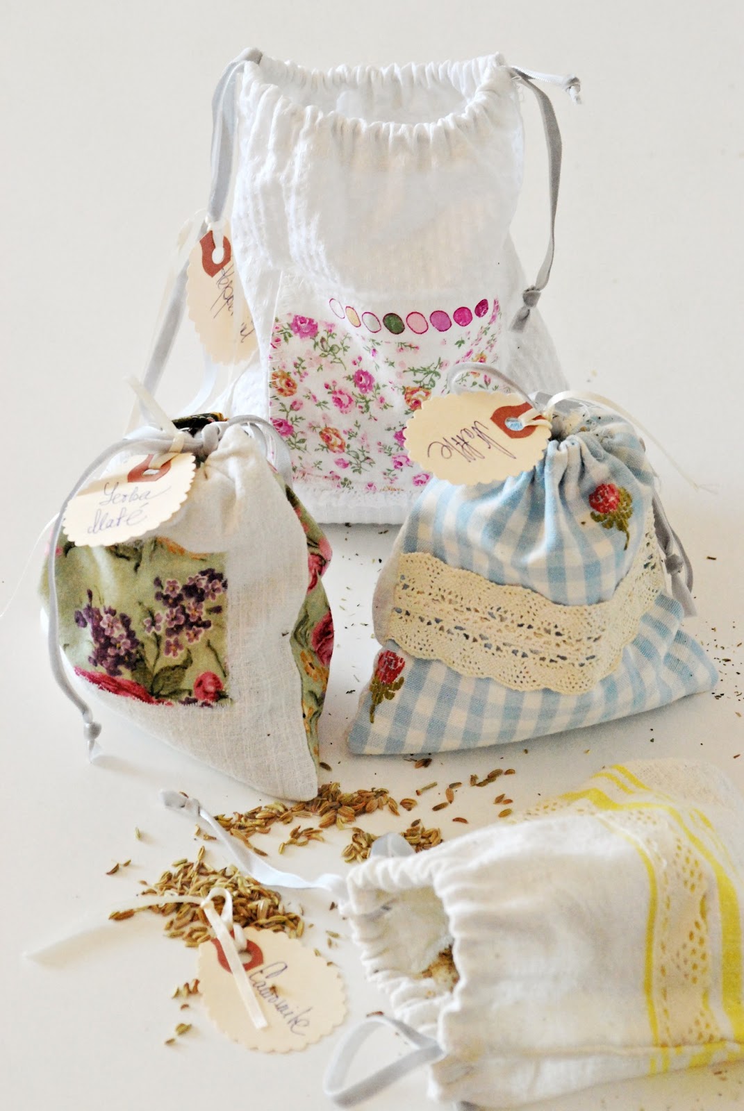 Sylvia's Simple Life Drawstring Herb Bags
