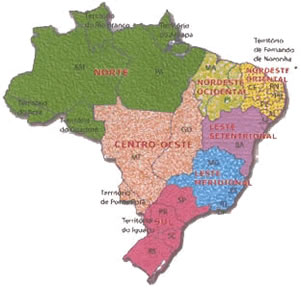 Geo - Conceição : DIVISÃO REGIONAL DO BRASIL