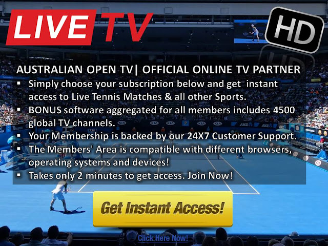 Click Here To Watch Roger Federer v Tomas Berdych Australian Open Melbourne tennis live