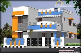 562 Square Meter (6050 Sq. Ft) House Elevation Design 562 Square Meter (6050 Sq. Ft) House Elevation Design