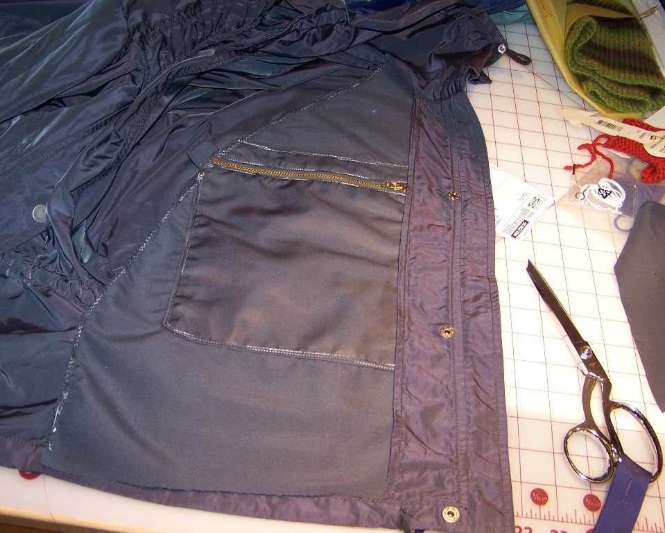 ernie k designs Adding pockets to existing jackets