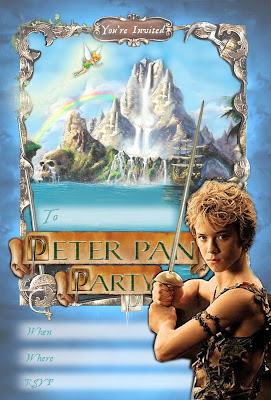 Peter Pan Party Free Printable Invitation (Movie)