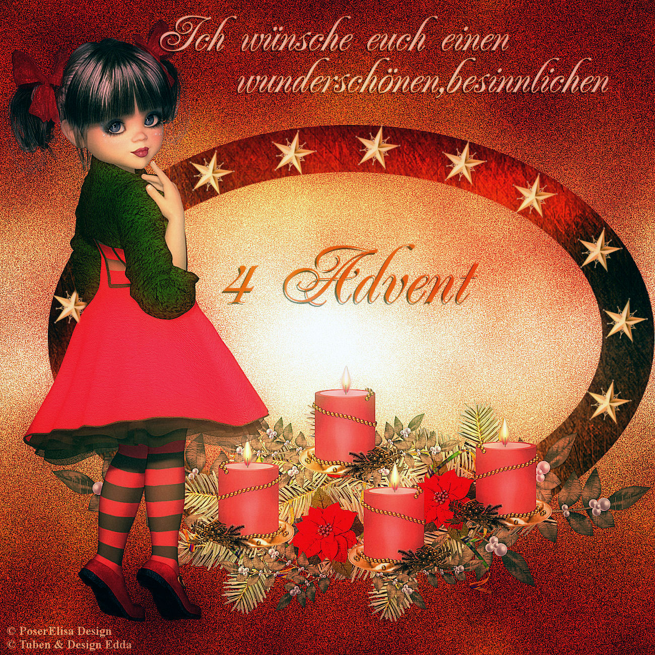 Eddas Träumereien Ich wünsche euch einen wunderschönen vierten Advent...