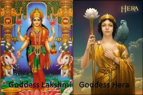 Lakshmi and Hera | Goddess of wealth