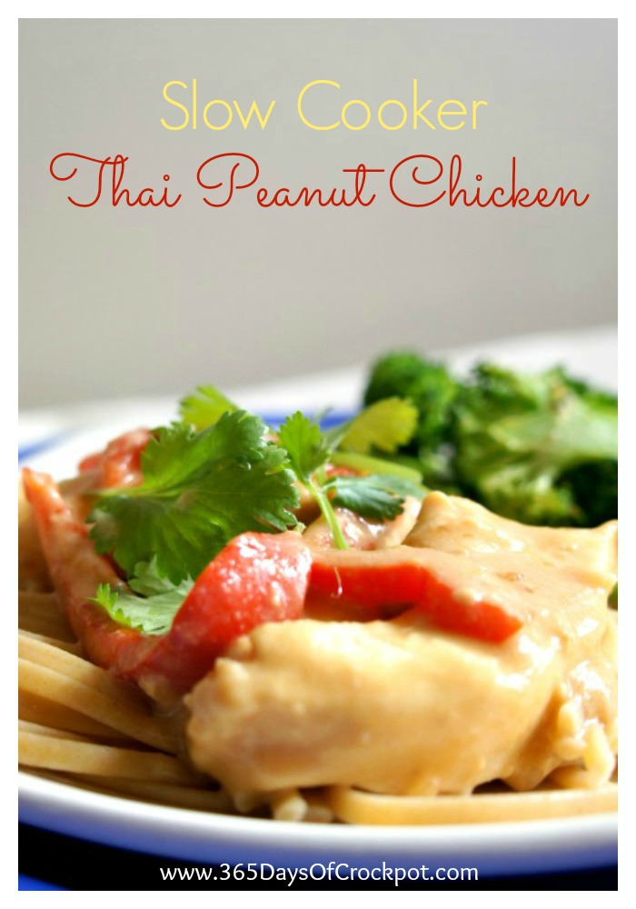 Recipe for Slow Cooker Thai Peanut Chicken 365 Days of Slow Cooking