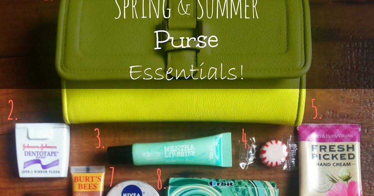 Young Beauty Lifestyle My Spring & Summer Purse Essentials!