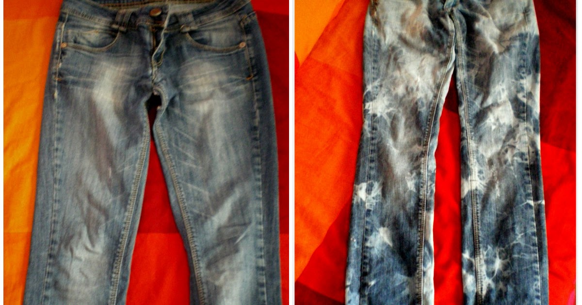 Jelly beans DIY acid wash jeans