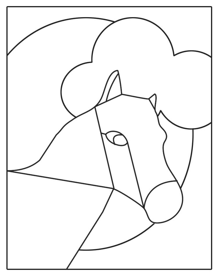 stained glass patterns for free stained glass patterns horse