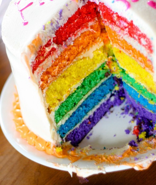 st patricks day rainbow cake