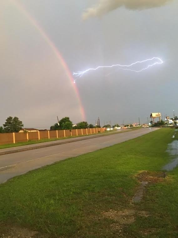 Rayo contra arco iris