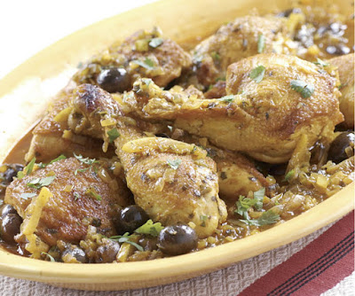 Moroccan Chicken with Olives & Preserved Lemons