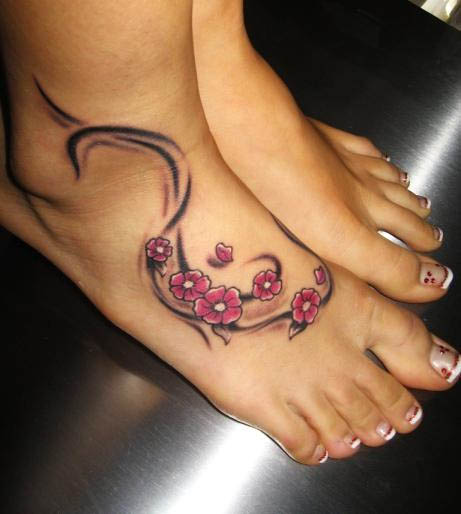 Foot Tattoo designs for Women