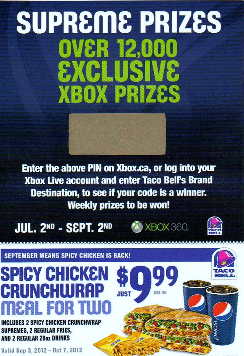 Taco Bell's Xbox Contest Introspective World