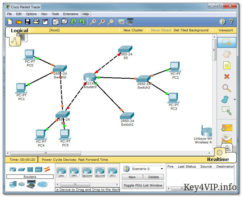 Cisco Packet Tracer 6.0.1  pc