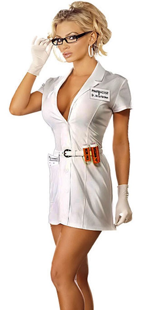 Костюм медсестры Devil & Angel, белый, L DA_7028 doctor L - Devil & Angel - Ролевые эротические костюмы медсестры - Купить