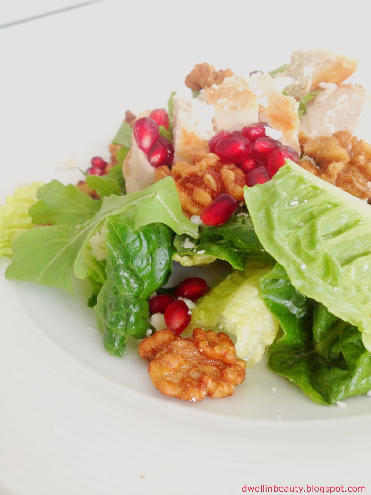 Walnut Pomegranate Salad Beauty Garden Journal