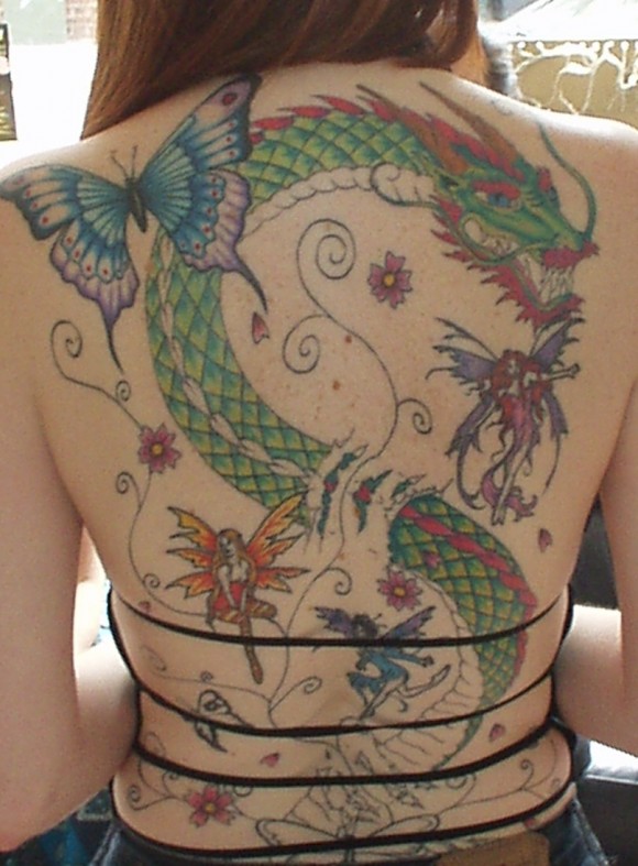 Ladies Back Tattoo Ideas