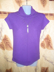 Purple Shirt With Chain Koleksi Bonda
