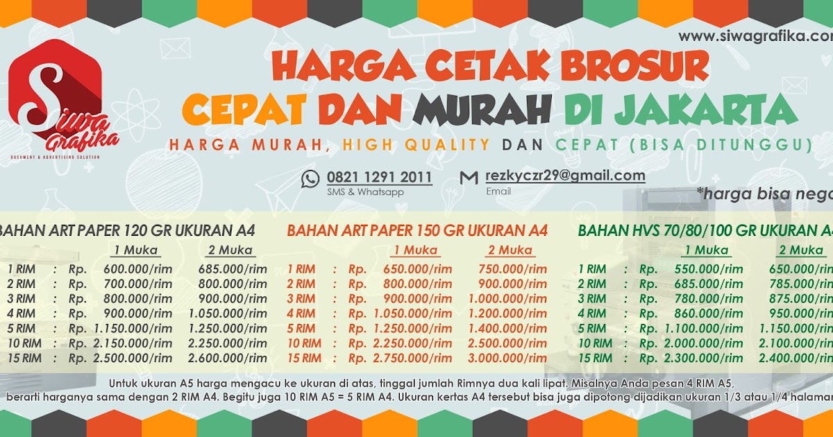 Cetak Brosur Jakarta Timur