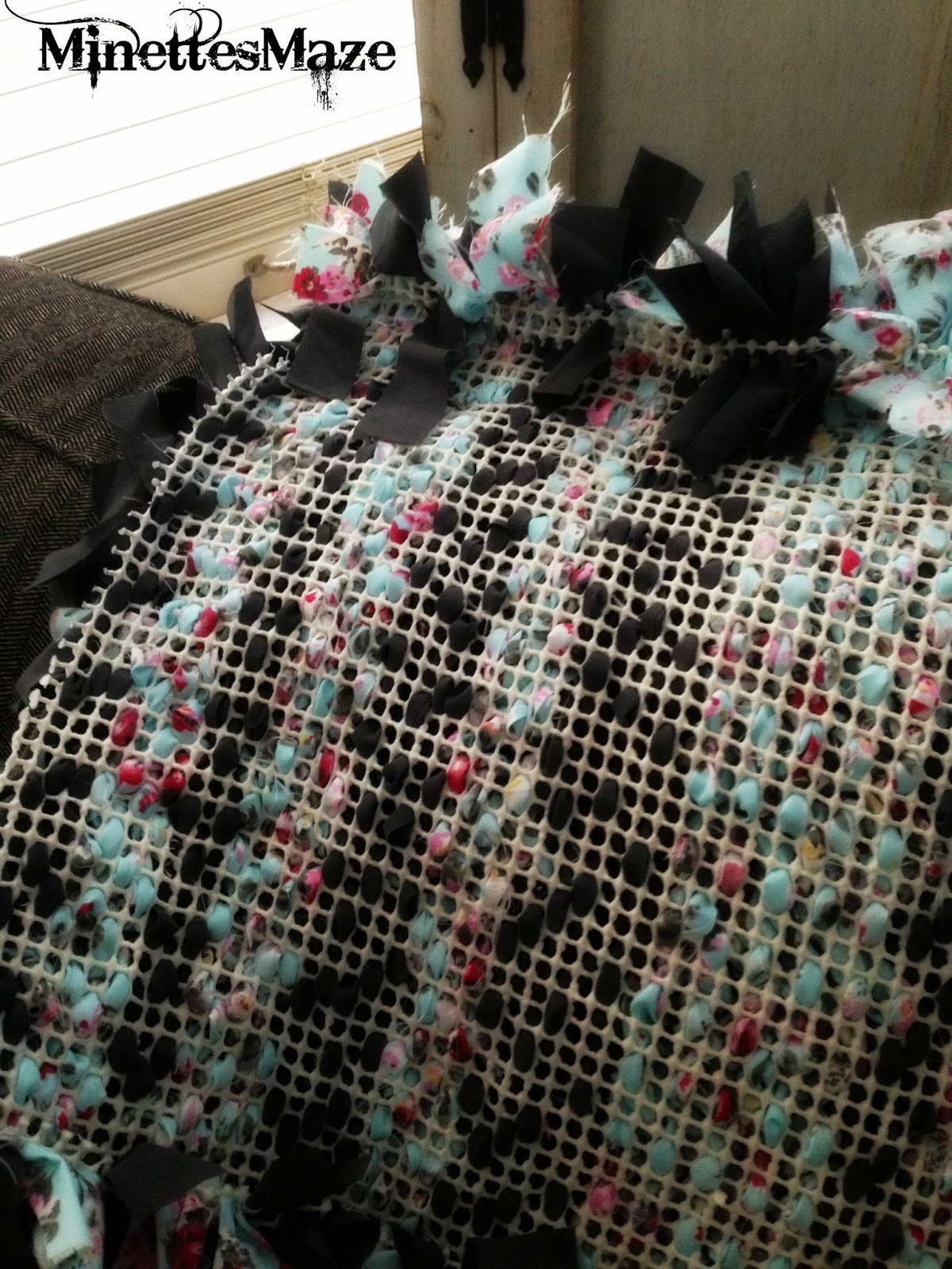 Betty MJ's Dollar Tree Rag Rug!