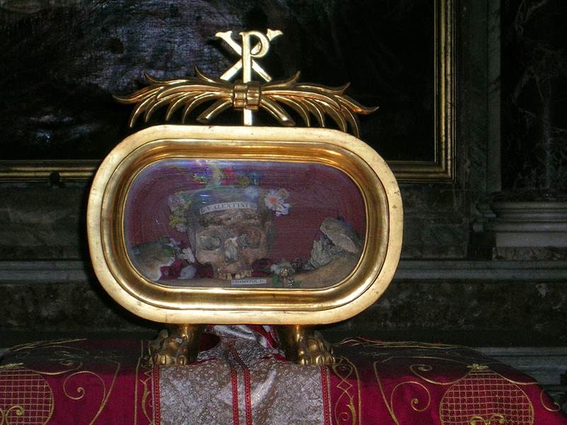 Ritebook The Skull of St. Valentine, The patron protector of lovers