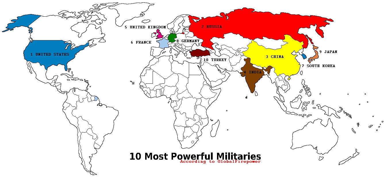 10 Countries with Strongest Armies in the World