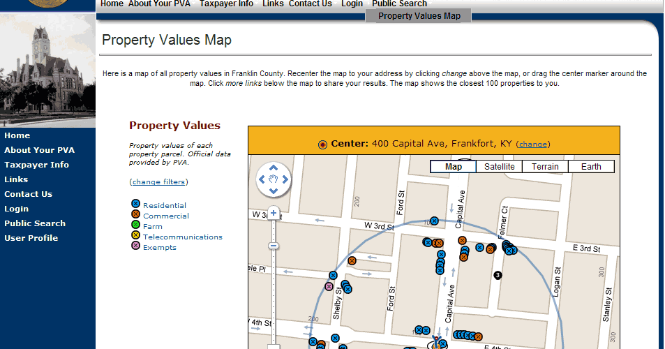 Metro Mapper Blog New Map Franklin County KY Property Values