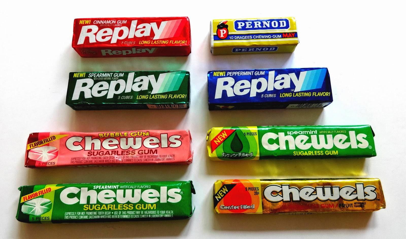 Chewing gum and typography.
