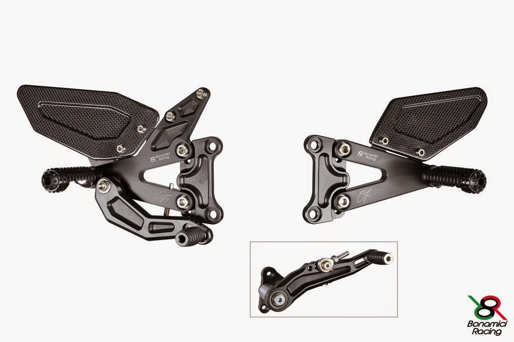 SBK Motoworks Bonamici Racing Rear Sets S1000RRHP4 SBK EVO