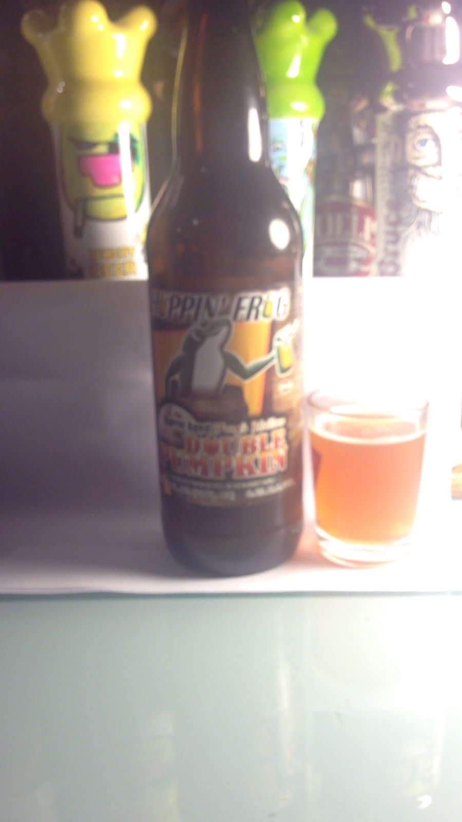 Pumpkin Pints 2 Hoppin Frog Barrel Aged Frog's Hollow Double Pumpkin