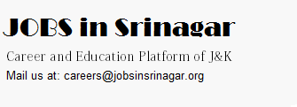 JOBS in Srinagar