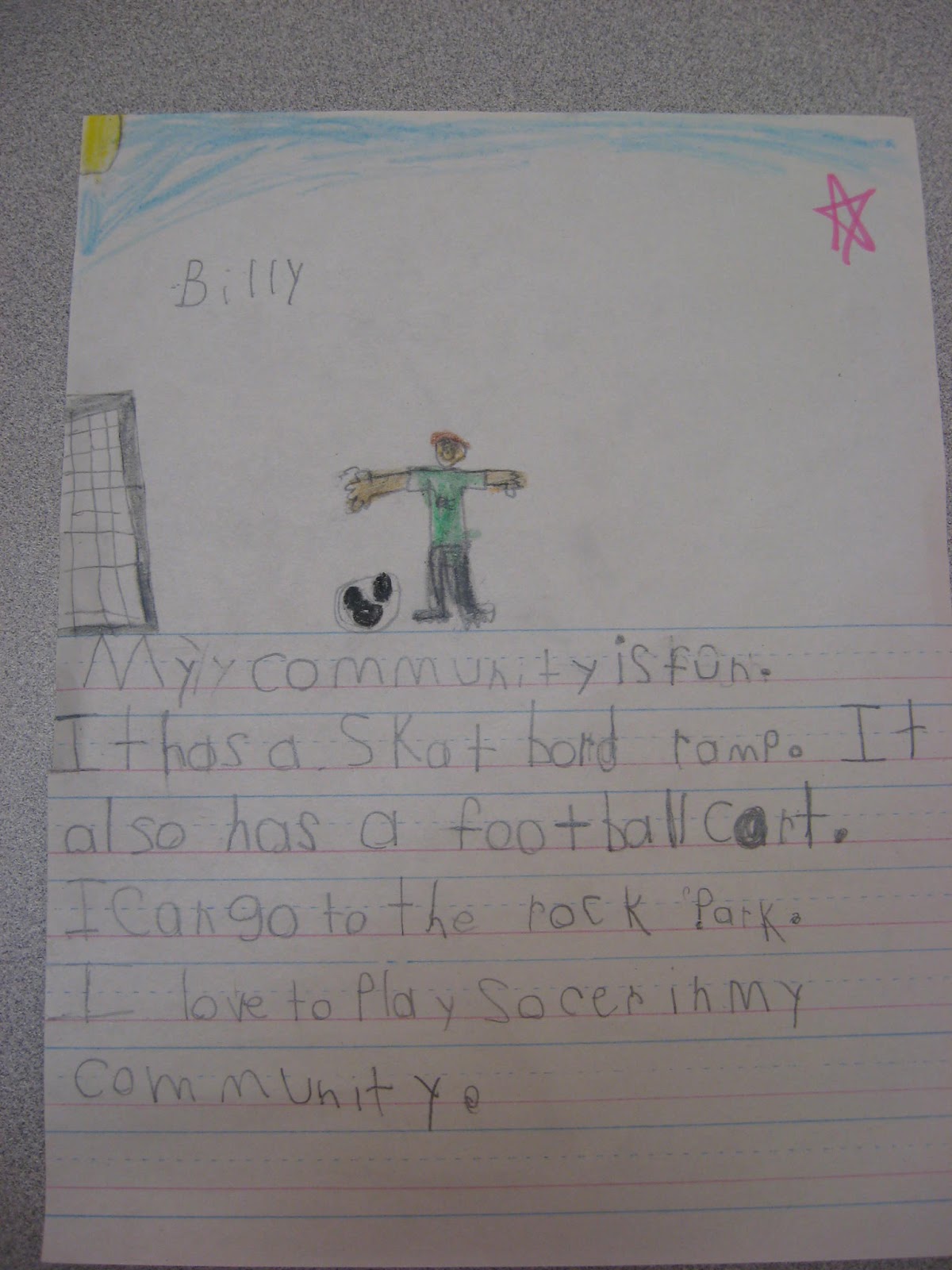 Sentences about my neighborhood picture