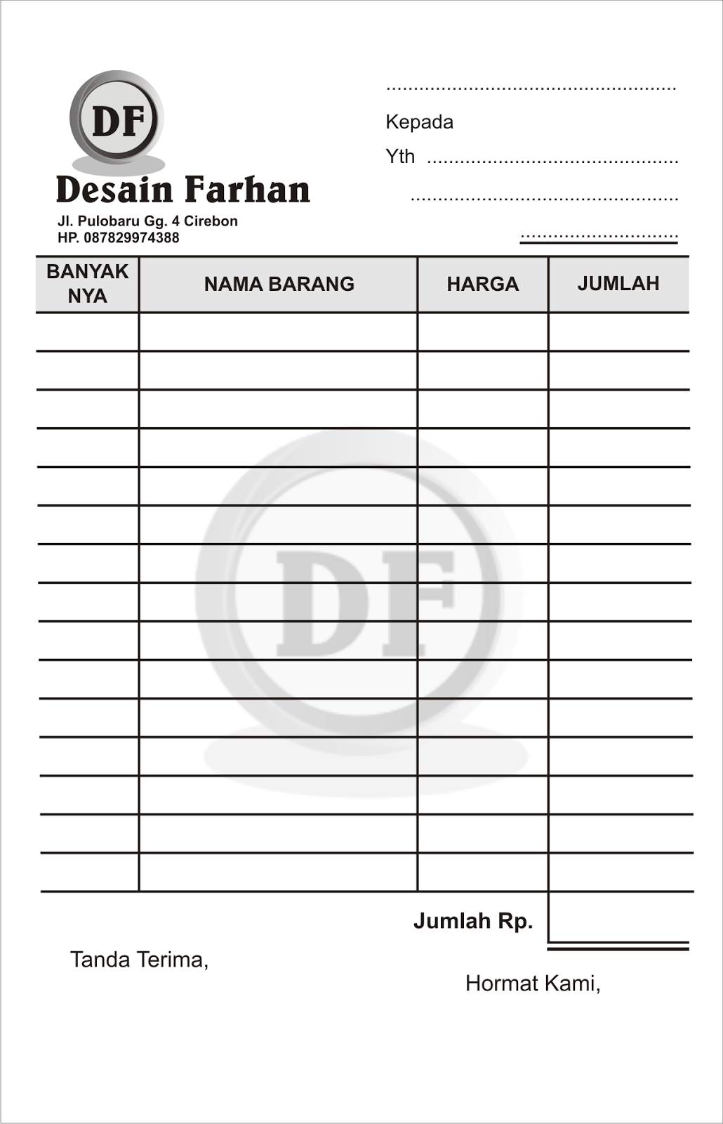 Cara Membuat Nota Di CorelDRAW