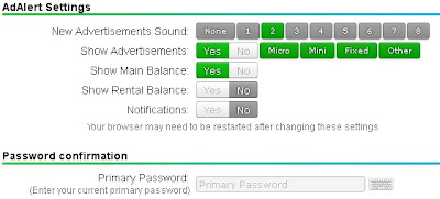 AdAlert settings Neobux adalert settings