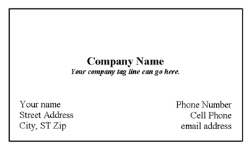 How big is a business card?