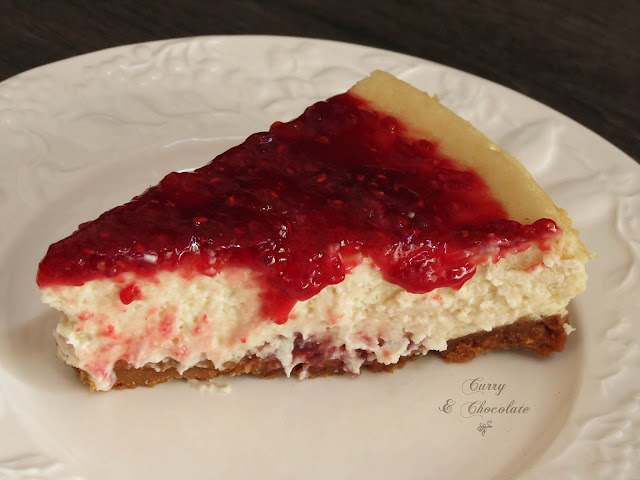 Tarta rústica de queso con mermelada de frambuesa - Raspberry cheesecake Tarta rústica de queso con mermelada de frambuesa - Raspberry cheesecake