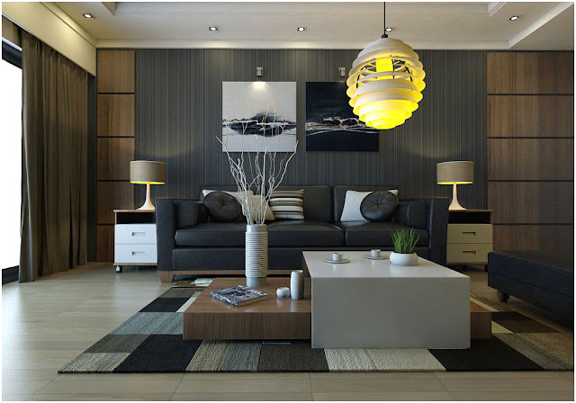 sketchup model sofa #6 and interior visotp #7-v-ray_render