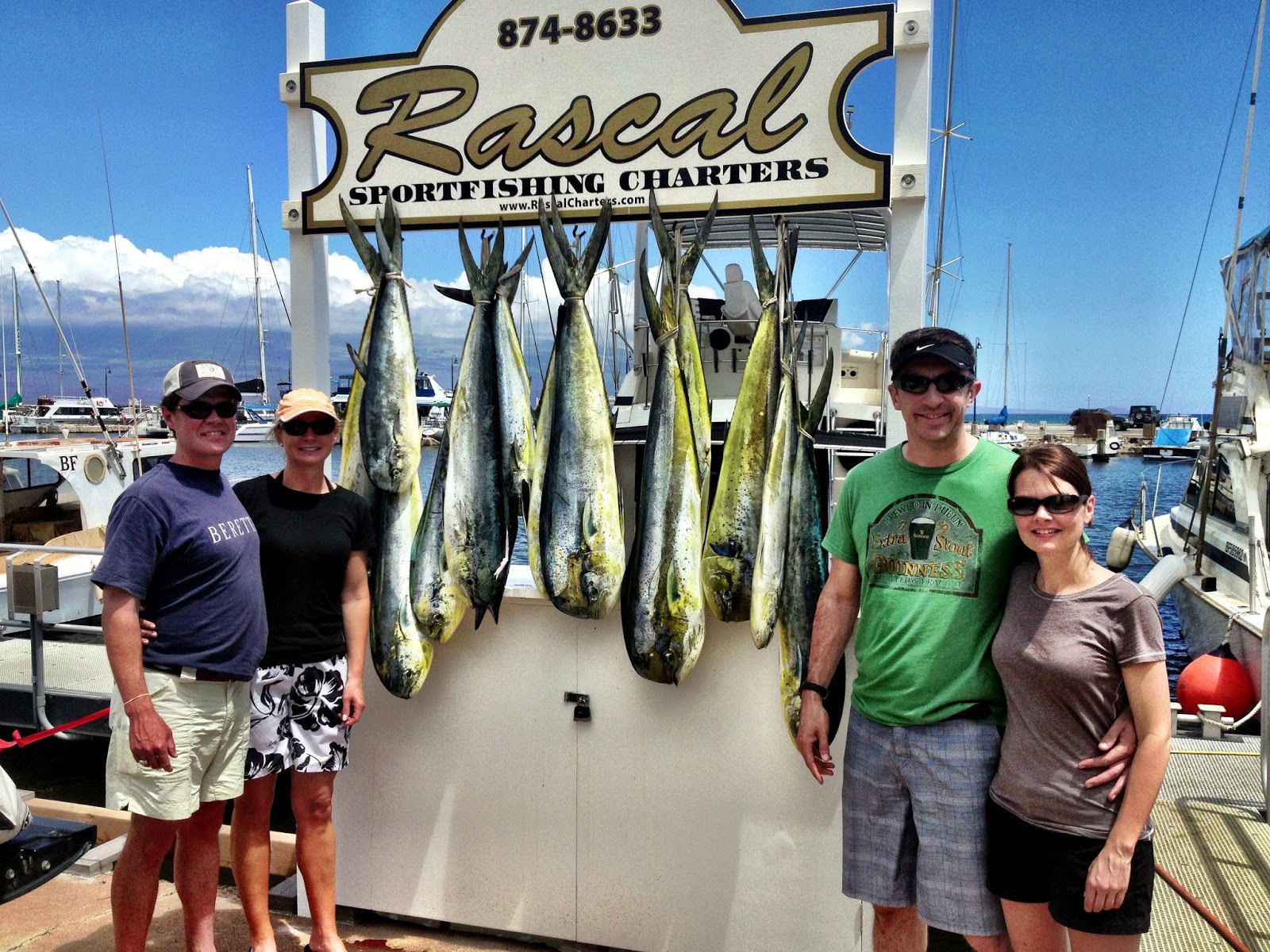 Maui Fishing Charters Today's Fresh Catch Targeting Mahi Mahi this